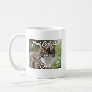 Taza De Café Cat Dad Mug - Foto Personalizado y nombre del mejo