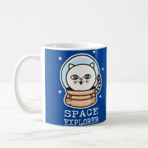 Taza De Café Cat del Explorador de espacios