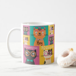 Taza De Café Cat Dice Hey Memes Graciosos  