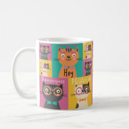 Taza De Café Cat Dice Hey Memes Graciosos