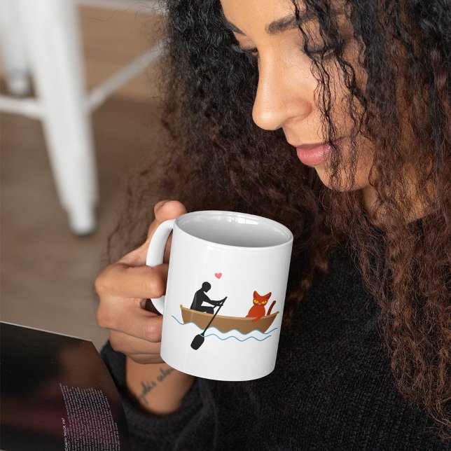 Taza De Café Cat In A Row Boat Coffee Mug (Subido por el creador)