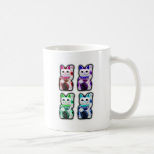 Taza De Café CAT JAPONÉS del dinero de Maneki Neko