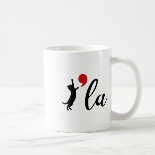 Taza De Café Cat Kamala Harris W 2024 Señora Presidenta Comma L