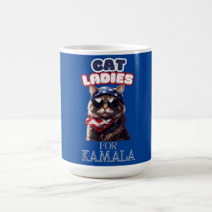 Taza De Café Cat Ladies Para Kamala USA