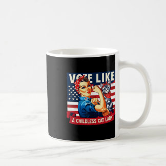 Taza De Café Cat Ladies vota por Kamala