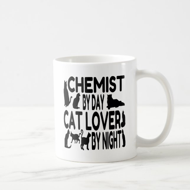 Taza De Café Cat Lover Chemist (Derecha)