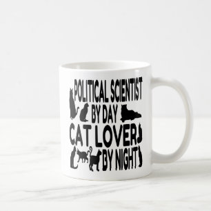 Taza De Café Cat Lover Científico Político