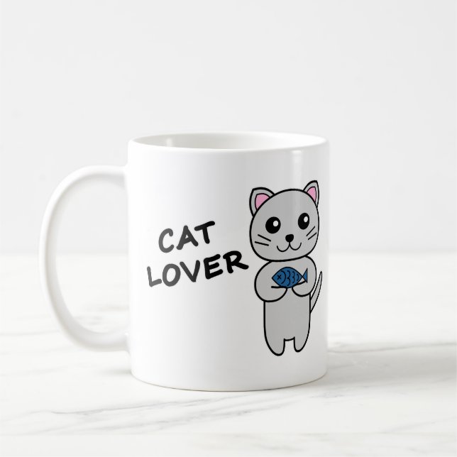 Taza De Café CAT LOVER Coffee Mug (Izquierda)