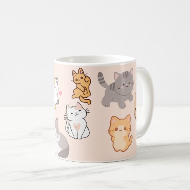 Taza De Café Cat Lover Mug | Regalo lindo para gatos de madres  (Anverso derecho)