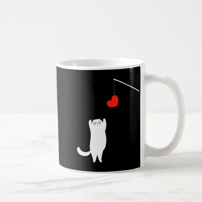 Taza De Café Cat Lover Valentine's Day Animal Affection Love Fu (Derecha)
