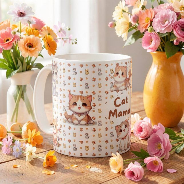 Taza de café Cat Mama (Subido por el creador)