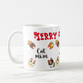 Taza De Café Cat Merry Christmas