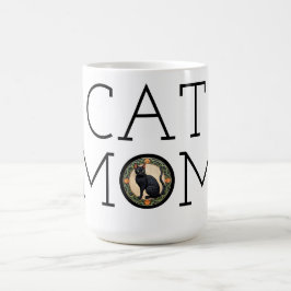 Taza De Café Cat Mom Black Cat Coffee Mug