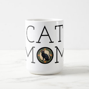 Taza De Café Cat Mom Black Cat Coffee Mug