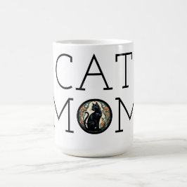 Taza De Café Cat Mom Black Cat Coffee Mug