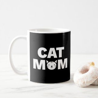Taza De Café CAT MOM Mug (negro)