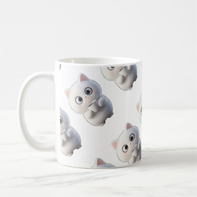 Taza De Café cat Mugs & Cups (Izquierda)
