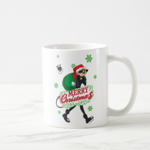 Taza De Café Cat Noir   Feliz Navidad