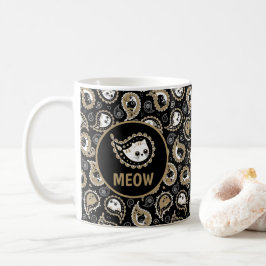 Taza De Café Cat Paisley