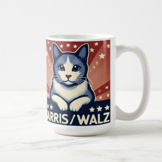 Taza De Café Cat para Harris/Walz Coffee Mug