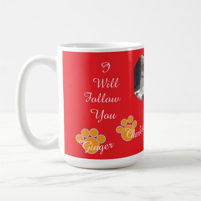 Taza De Café Cat Pawprint Humor Cat Photo (Izquierda)