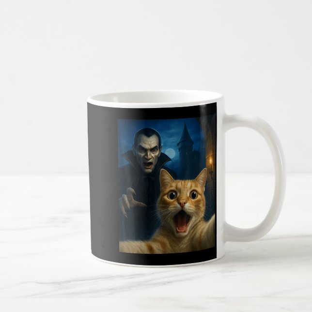 Taza De Café Cat Selfie With A Vamre Funny Cat  (Derecha)