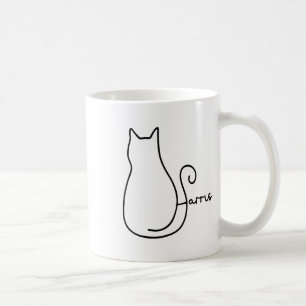 Taza De Café Cat Silhouette Harris Kamala Childless Cats Ladies