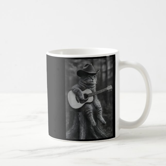 Taza De Café Cat Smoking Cigarette Racoon Ossum Funny Meme Cowb (Derecha)