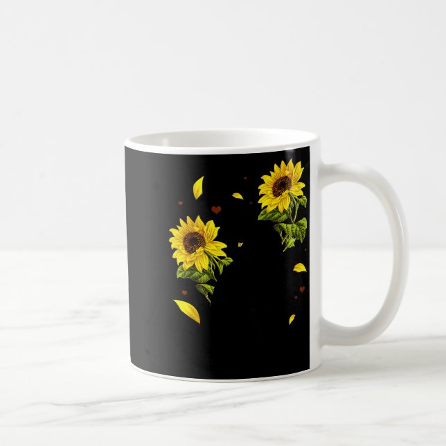 Taza De Café Cat Sunflower Christmas Tree Sun Flower Cat Lover  (Derecha)