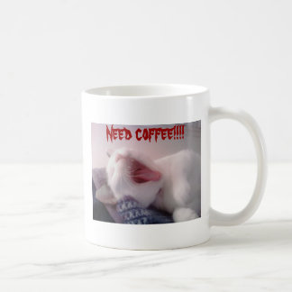 Taza De Café Cat Yawning