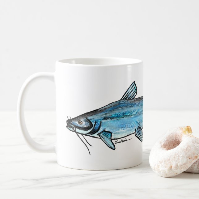 Taza De Café Catálogo azul (Con donut)