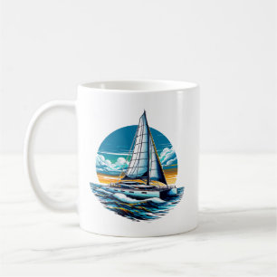 Taza De Café Catamaran Sailboat