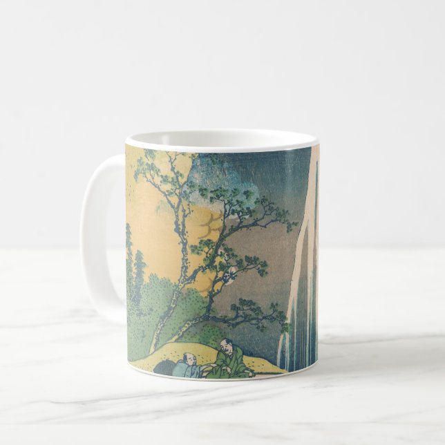 Taza De Café Catarata Amida de Hokusai Japón Catarata  (Anverso izquierdo)