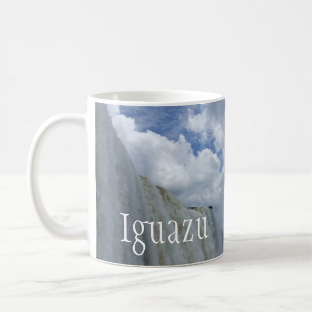 Taza De Café Cataratas de Iguazu, río Iguazu, Argentina, Brasil (Izquierda)
