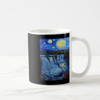 Taza De Café Cataratas del Niágara - Estilo Van Gogh - Noche es