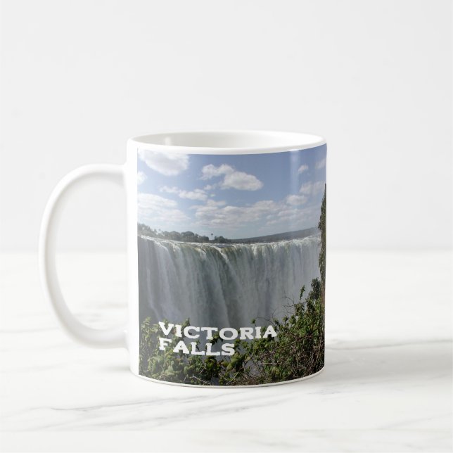 Taza De Café Cataratas Victoria, Zambia, Zimbabue, café de dos  (Izquierda)