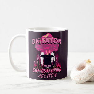 Taza De Café Catastrófica Cita de Gato Enfadado
