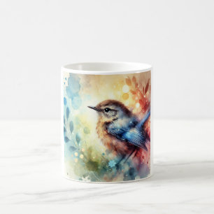 Taza De Café Catbird in Watercolor 250624AREF106 - Watercolor