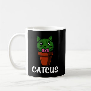 Taza De Café Catcus Funny Cactus Cat Cute Mascota Kitten