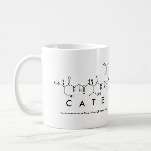 Taza De Café Cate peptide nombre mug