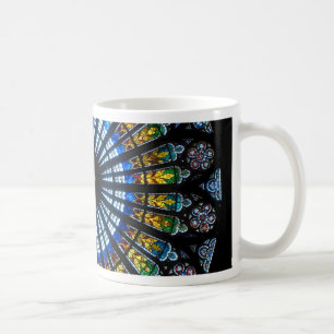 Taza De Café Catedral de Estrasburgo por ventana rosa