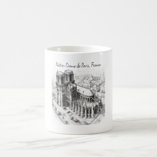 Taza De Café Catedral de Notre-Dame de París, Francia (Centro)