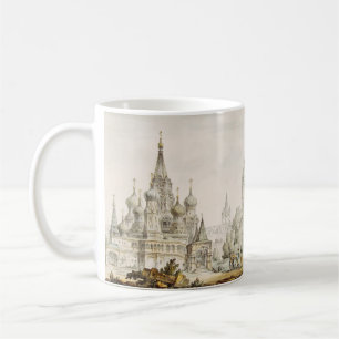 Taza De Café Catedral de Pokrovsky y Torre Spasskaya