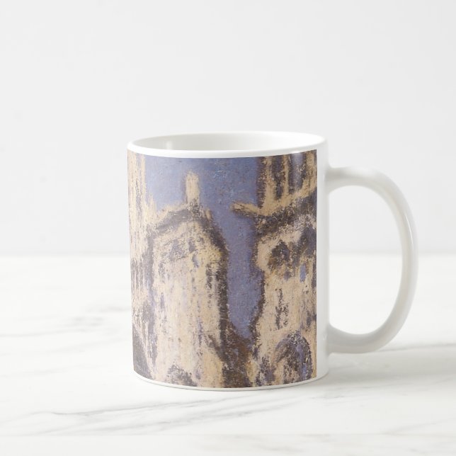 Taza De Café Catedral de Rouen, Armonía Azul Oro de Claude Mone (Derecha)
