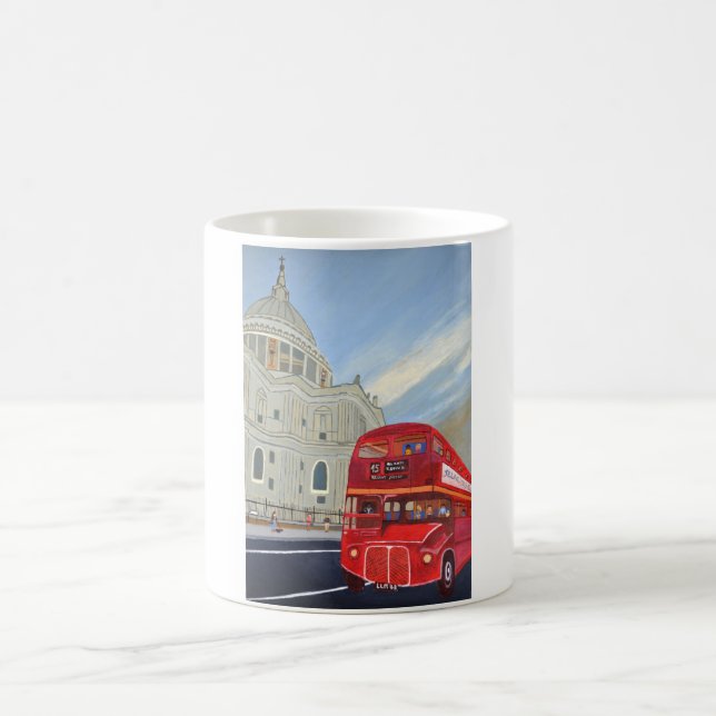 Taza De Café Catedral de San Pablo y Autobús de Londres (Centro)