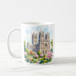 Taza De Café Catedral de Washington Acuarela Religiosa Personal
