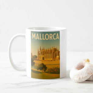 Taza De Café Catedral Vintage Retro Mallorca