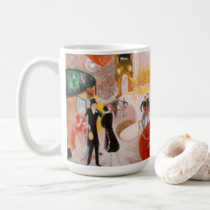Taza De Café Catedrales de Broadway por Florine Stettheimer