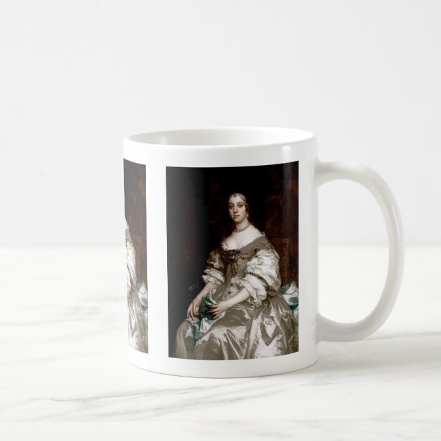 Taza De Café Catherine de Braganza por Sir Peter Lely Coffee Mu (Derecha)