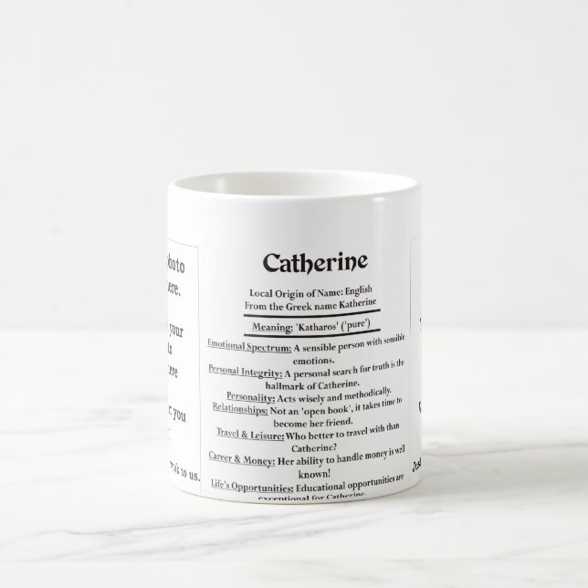 Taza De Café Catherine, el origen y el significado (Centro)